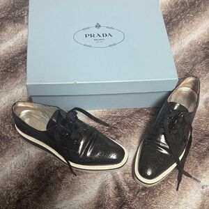 Prada Black DIY finish Shoes